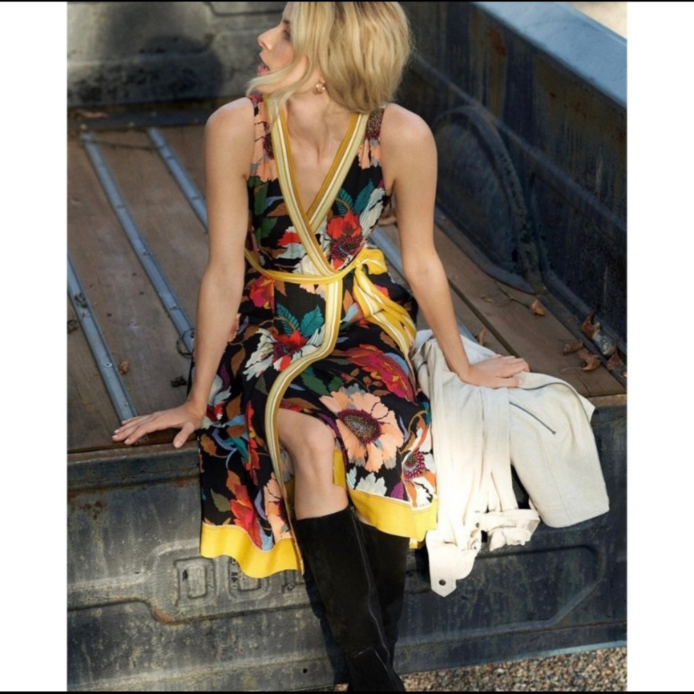 NWT New Anthropologie Maeve Botanica Midi Dress - Picture 5 of 5